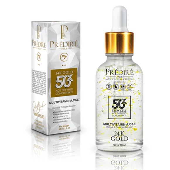 Predire Paris 24K Gold Leaf 50X Age Defying Concentrate Serum - A, C, & E - Picture 1 of 5